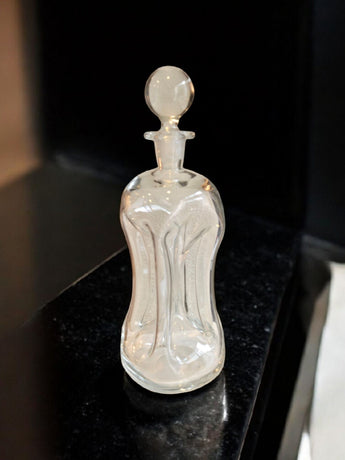 Vintage Clear MCM Holmegaard Jacob Bang Kluk Kluk Glass Decanter 12”