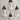 Lot of 4 Vintage 1990s White Glitter Snowman Christmas Tree Ornaments