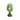 New Large Green / White Easter Egg On Stand Holiday Decor Sping Tulips Flowers