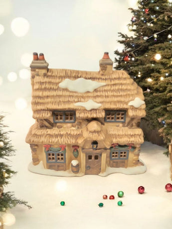 Pacific Rim Import Corporation Country House Light Up Christmas Village Holiday