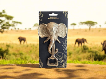 New Safari Gold Retro Bottle Opener Beer Soda Wine Cork Cap Dog Head Elephant