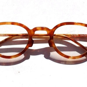 Vintage 1990s L.A. Eyeworks Eyeglasses Retro Brown Indian Toa Sage 142 NOS 5 1/4