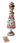 New Glittered Pepermint Gingerbread Gumdrop Candy Christmas Tree Ornament 14"