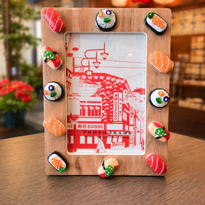New Toyko Seafood Sushi Minatures 3D Room Decor Photo Picture Frame 4x6