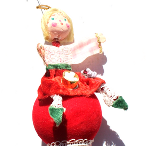 Vtg LITTLE MISS MUFFET Christmas Ornament Christmas Tree Decor