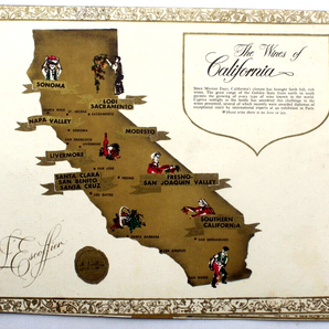 Vintage The Wines Of California Missions LESCOFFIER Wine List Menu