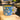 New Bee Daisy Flower Mug Blue Yellow Ceramic Cup 3D Handle Springe Coffee Tea