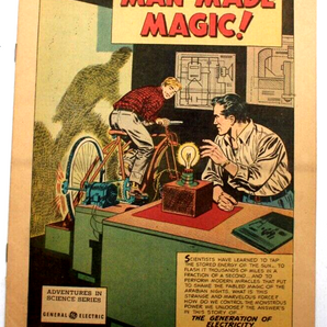 "MAN-MADE MAGIC" 1953 PREMIUM GIVEAWAY COMIC BOOK ELECTRICITY HISTORY THEME