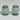 Vtg Retro Green / Clear Doll House Plastic Mini Salt & Pepper Shakers Set Decor