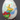 Vintage Hand Painted Christmas Angel Glass Frosted Egg Decor W/ Stand