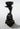 New Spooky Halloween Large Black Skull Spells Snake Candle Stand Holder Decor