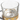 Vintage 1970s -1980s Retro MCM Cocktail Whiskey Glass Cup Gold Metal Bottom