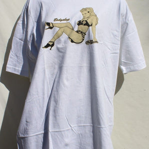 NEW Von Dutch BODY SHOP Pin Up Girl 8 Ball Men’s WHITE T-Shirt