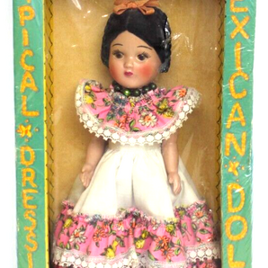 Vintage Sealed Typical Dressing Mexican Doll In Dress Original Box NOS