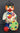 Vintage 1980's Paper Mache (Funny) Painting Clown Table Top Statue Art