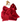 New Alessia Red Velvet Bow Detachable Cross Body Chain Hoop Handle Handbag Purse