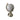New Tan Hollywood Regency Globe Sculpture Marble Base Figurine Room Decor