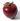 Vintage Red Teacher Polished Stone Red Apple Brass Stem Paperweight