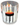 Vtg MCM H J Stotter Painted Acrylic Low Ball Beverage Tumbler Cup Barbeque Grill