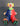 Vintage 1980's Paper Mache (Funny) Roller Skating Clown Table Top Statue Art