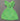 Vtg 1970's Crochet (Green) Sleeveless Flare Dress Doll Play Clothes / Clothing