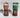 Vintage Wale Purple & Teal Egyptian COUPLE Salt and Pepper Shakers Set Tableware