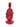 New Red Glass Christmas Holiday Santa Claus Candle Stick Holder Room Decor