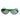 Vtg Retro 70s Vtg I Ski Japan Green Vail Jr Mirrored Aviator Youth Sunglasses