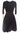 New RARE Nicole Farhi Black Velvet Cocktail V Neck Ruffled Bottom Dress Size 4