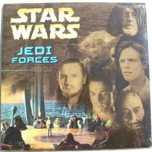 SEALED 2001 Star Wars Jedi Forces 12 Month Wall Calendar- 12"x12"  NOS