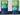 New 4 NOVOGRATZ Green Blue Acrylic Tropical Tiki 22oz Tumbler Glasses