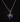 Vintage NOS Silver Blue Gemstone Bowtie Costume Cocktail Necklace Jewelry