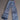 Vtg 1970's Small BLUE Bell Bottom Hippie Jeans Doll Play Clothes / Clothing 