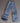 Vtg 1970's Small BLUE Bell Bottom Hippie Jeans Doll Play Clothes / Clothing 