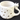 New White / Gold MCM Swan Shapped Bird Ceramic Christmas Holiday Coffee Mug