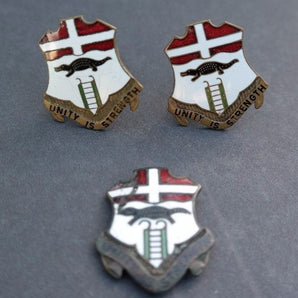 Vtg Unity Is Strength 6 Infantry Military Men's CUFFLINKS (Excellent 23 of 100)