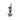 New Black & White Craved Etched India Buddha Peace Sign Hand Sculpture Figure