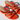 New Schutz Women's Olly Mid Block Nappa Orange Leather Mid Sandal sz 7.5 B