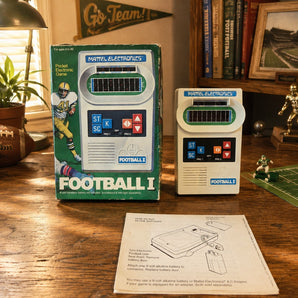 Vintage 1977 Football Mattel Handheld Game Portable Electronics w/ Box - Working