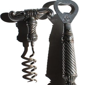 Set Of Brighton Celebration Silver Color Metal Bottle Opener Cork Wine Opener
