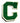 VTG Varsity Letterman's Patch "C" Green Felt Pacific Athletic Co - NOS