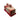 New Christmas Holiday Peppermint Twist  W/ Bow Pink / Red Holiday Butter Dish