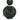 Vtg Art Deco Art Nouveau Matte Black GLASS Perfume Swirl Bottle Bathroom Decor