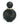 Vtg Art Deco Art Nouveau Matte Black GLASS Perfume Swirl Bottle Bathroom Decor