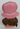 VTG 1970s Big Bonnet Girl Figure BROWN Hair Ceramic Statue Flowers Coin Bank