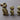 Vintage 3 Mini Miniature Bass Owls Figurine Statue Glass Eyes