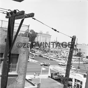 Vintage 1958 Bakersfield Downtown Old Classic Cars California Photo #1194