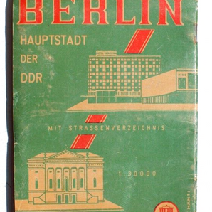 Vintage 1966 Street Map Of The Capitol Of Berlin
