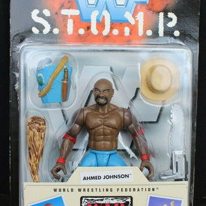 WWF Jakks S.T.O.M.P. WAR ZONE SERIES 1 AHMED JOHNSON 1997 ACTION FIGURE 