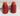 Vintage Anna's Hand Crafted Red Nautical MCM Salt & Pepper Shakers Dinnerware